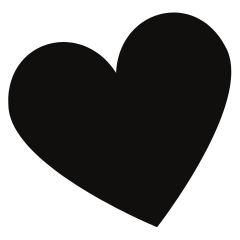 Black heart icon